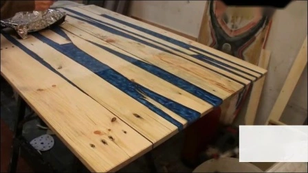 Kit de fundição de mesa de madeira de resina epóxi de cura rápida de alto brilho